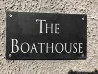 The Boathouse Sign, Self Catering, Banff Aberdeenshire